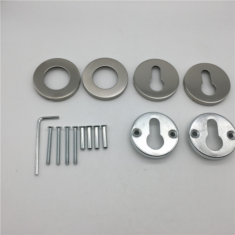 Door Handle Pair Satin Stainless Steel 