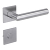 Easy Install Bathroom Washroom Hardware WC Stainless Steel Door Lever Handles