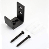 Matte Black Steel Super Mini Single Door Cabinet Sliding Barn Door Hardware Track Kit