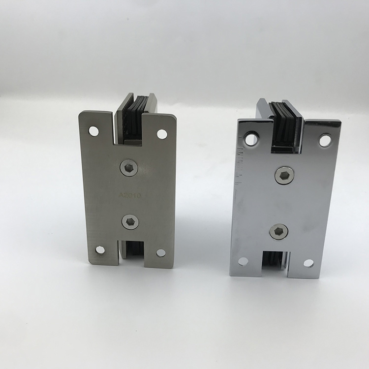 shower door hinges glass to wall