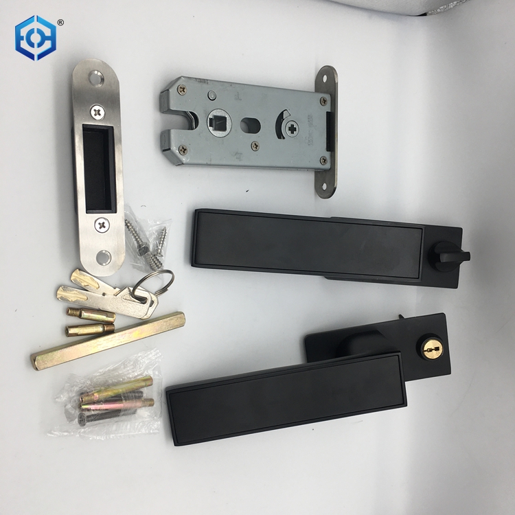 black Lever Door Lock