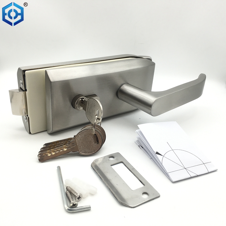 304 Stainless Steel Sliding Glass Door Lock And Handle Set