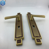 Classical Polished Solid Brass Entrance Lock And Handle Set