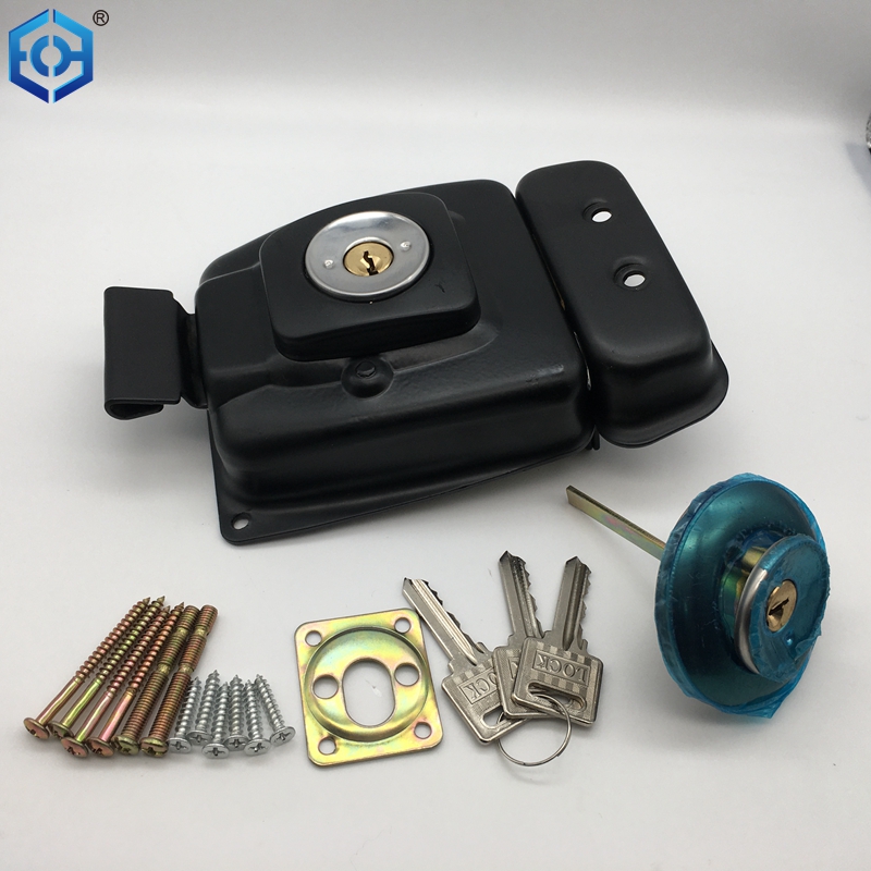 Black High Security Night Latch Rim Latch Gate Rim Lock Buy rim lock