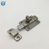 Surface Mounted Door Latches Stainless Steel 2/3/4 Inch Long Double-ended Bolt Silver Sliding Lock