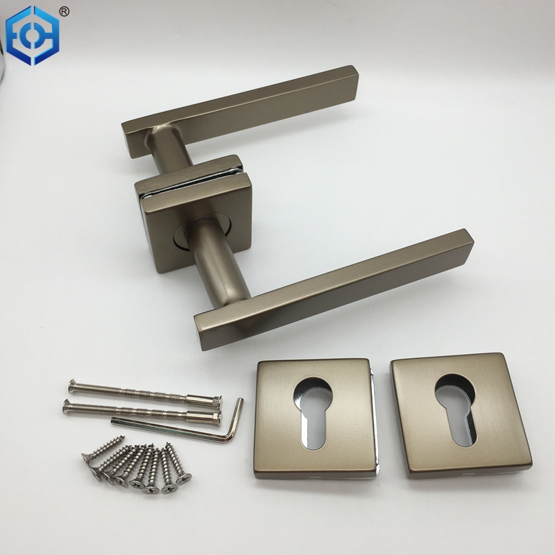 satin nickel door handle