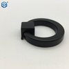 Black Zinc Alloy Round Conceal Ring Furniture Pull Handle Door Drawer Finger Pull Knobs Ring Pull