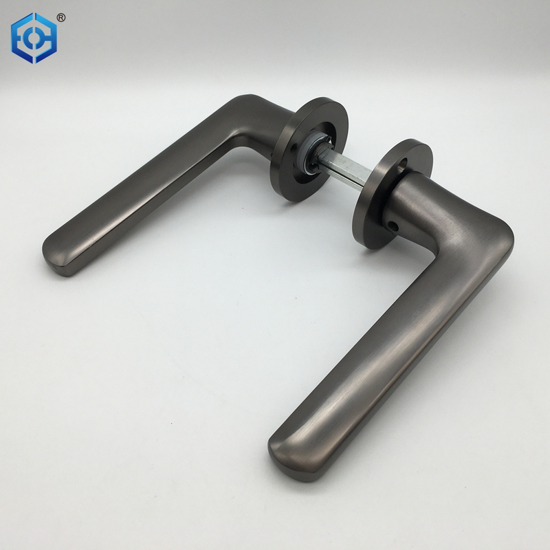 Black Easy To Install Aluminum Door Handles And Locks
