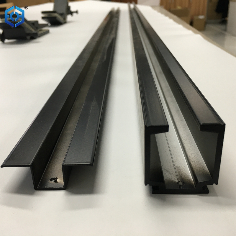 EC Hardware Black Stainless Steel Glass Folding Door System Accessories GS4000 Frameless Bi Fold Glass Door Hardware Fitting