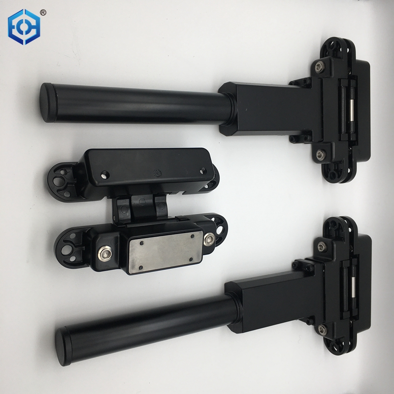 Black Zinc Alloy 3D Adjustable Self-Closing Concealed Hinge 150kg