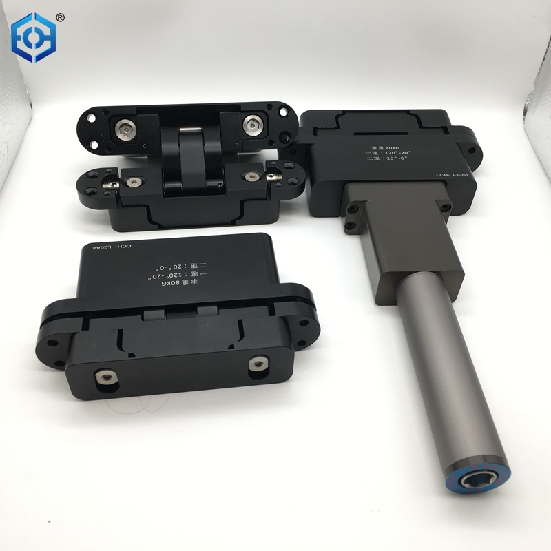 Black 3D Adjustable Self Closing Hydraulic Concealed Hinges With Device And without Device