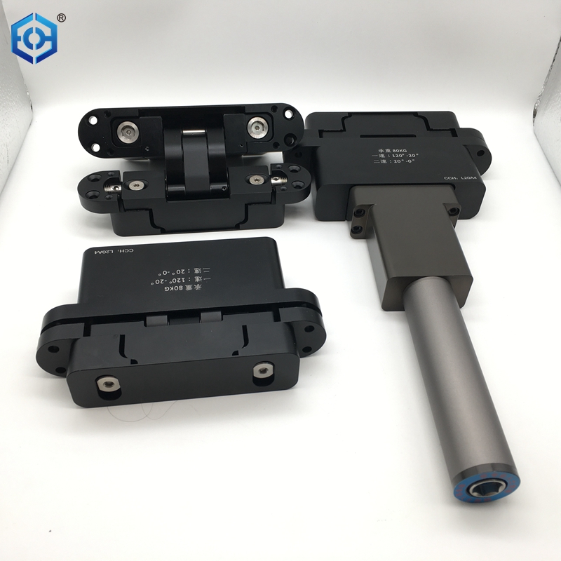 Black 3D Adjustable Self Closing Hydraulic Concealed Hinges With Device And without Device