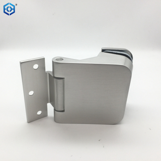 Frameless Wall To Glass Silver Aluminum Glass Door Hinge