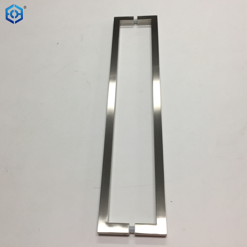 AB Stainless Steel Square Hollow Tube Glass Door Pull Handles