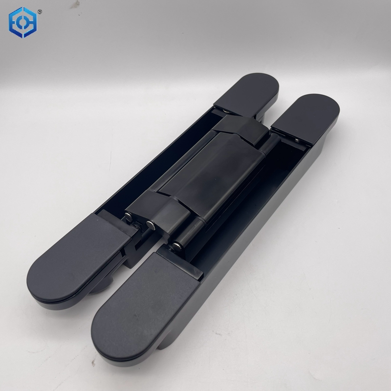 120KG Black Zinc Alloy Heavy Duty 3D Adjustable Concealed Hinge