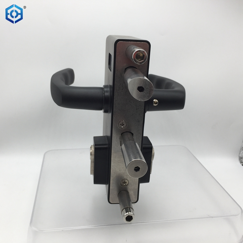 Black Stainless Steel Small Surface Mounted Ornamental Palisade Gate Lock