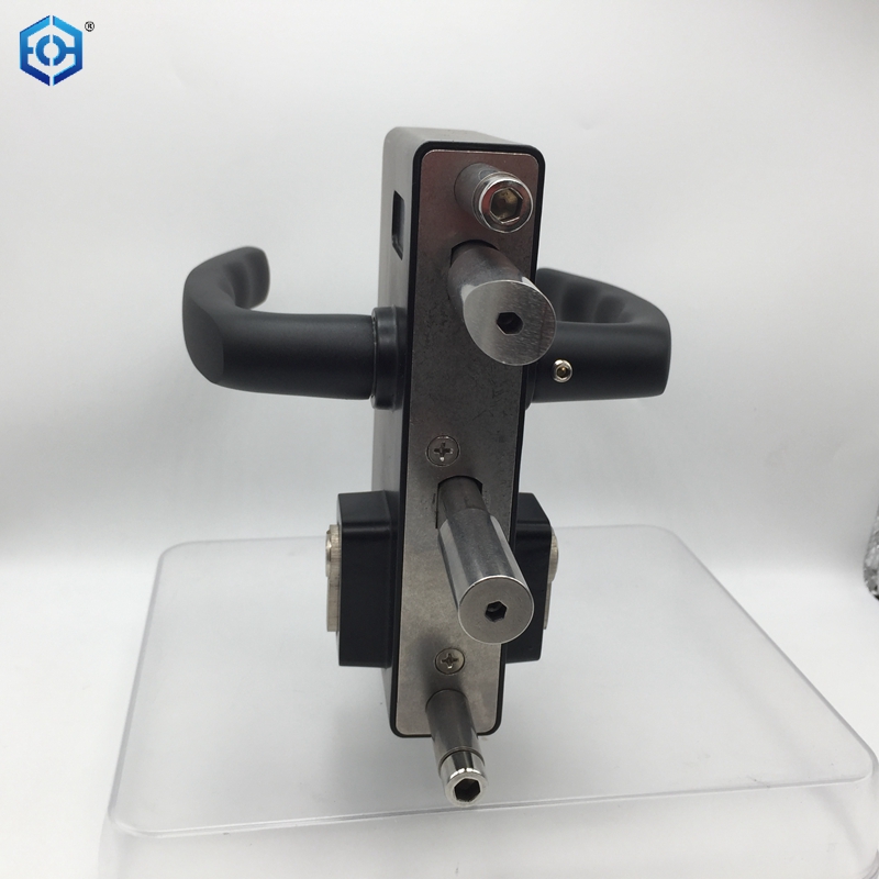 Black Stainless Steel Small Surface Mounted Ornamental Palisade Gate Lock