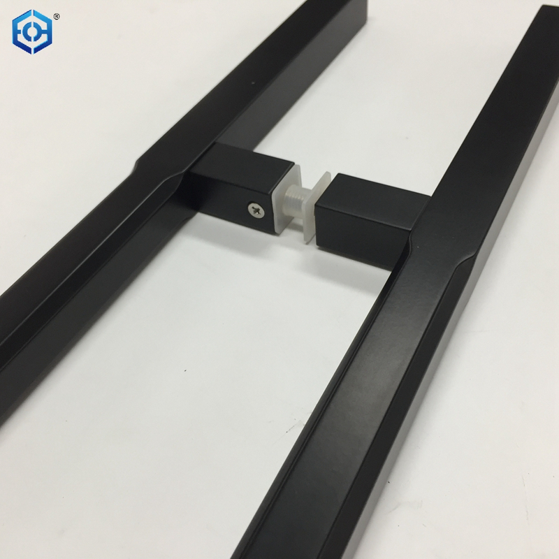 Factory Manufacturer Wholesale Commercial Square Black Aluminum Glass Door Pull Handles