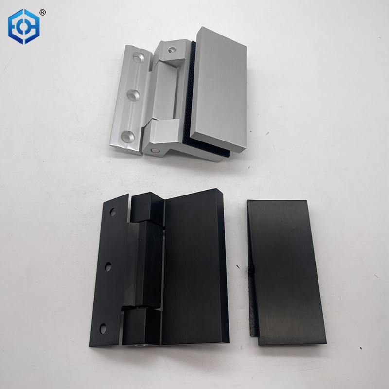 Chrome Aluminum Glass Pivot Hinge For Interior Glass Door Glass To Wall