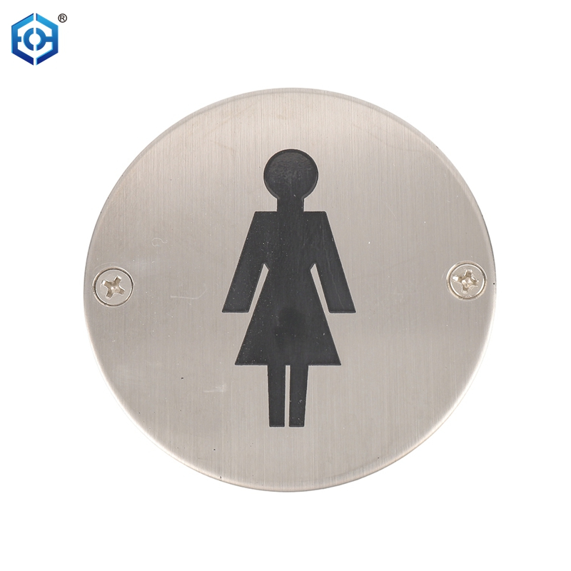 Stainless Steel Wall Sticker Male Female Restroom Signs Men Women Bathroom Plaques For Door