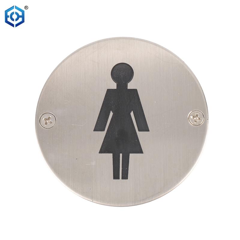 Stainless Steel Wall Sticker Male Female Restroom Signs Men Women Bathroom Plaques For Door