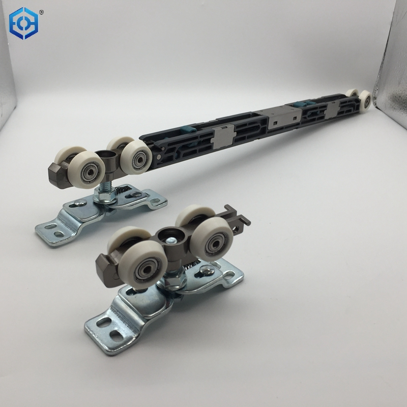 Sliding Pocket Door Roller Set | 3-Wheel Soft Close Mechanism | 200lbs Max Load Capacity
