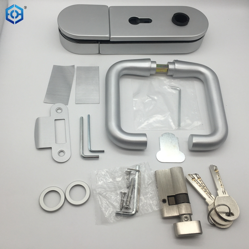 Factory Double Sided Key Lock Tempered Double Door Glass Sliding Door Lock