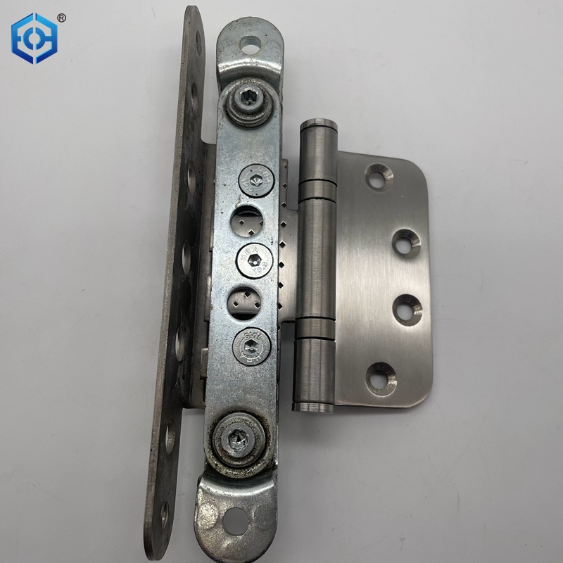 Stainless Steel 3D Adjustable Punching Self-Lubricating Mute Silent Door Hinge