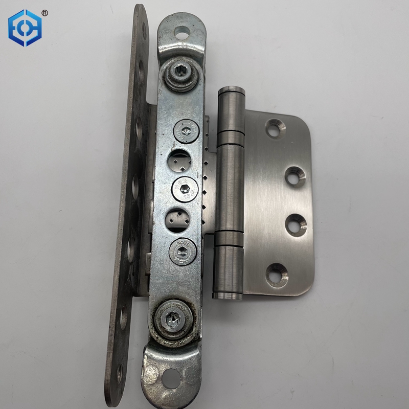 Stainless Steel 3D Adjustable Punching Self-Lubricating Mute Silent Door Hinge