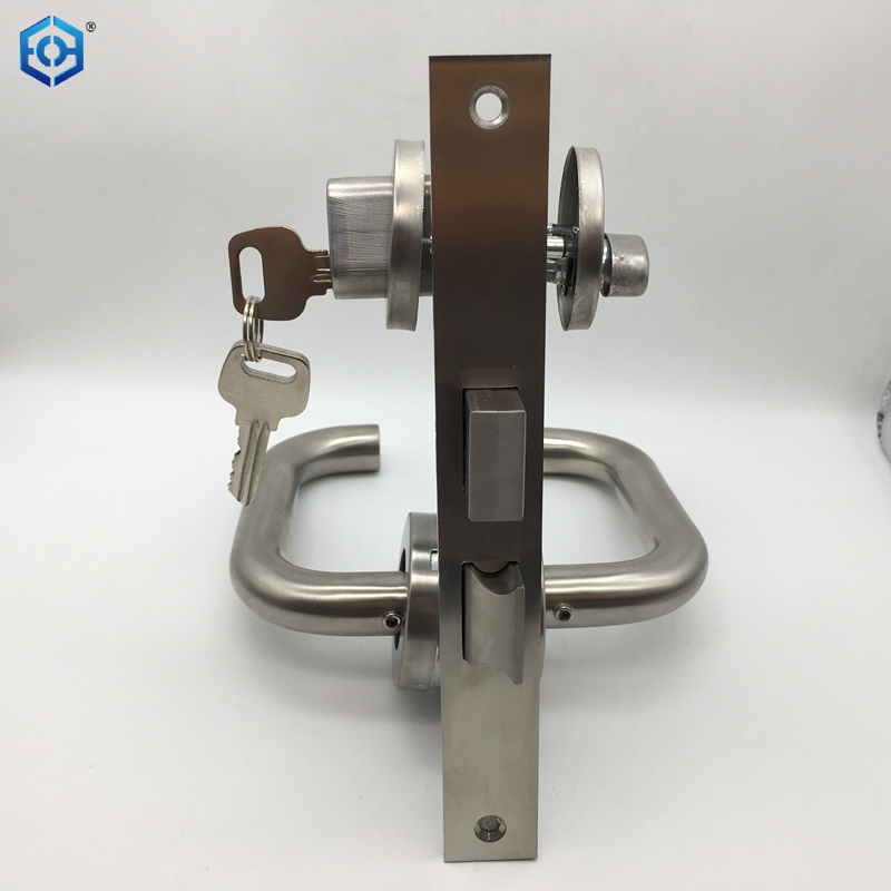 Stainless Steel Aisle Door Fire Lock Can Be Installed on Both Sides Suitable for Thickness 1.37-2.16 Inches Door