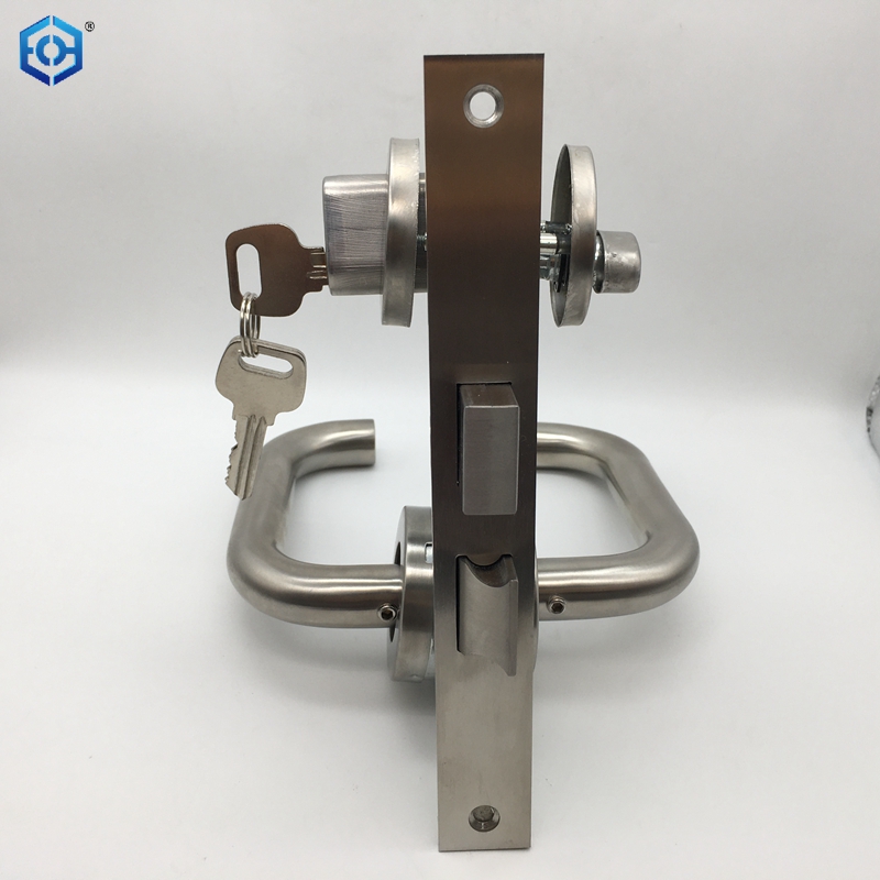 Stainless Steel Aisle Door Fire Lock Can Be Installed on Both Sides Suitable for Thickness 1.37-2.16 Inches Door