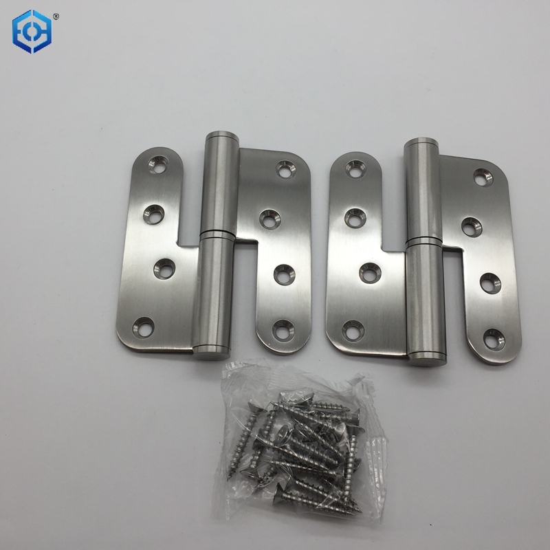Door Hinges Stainless Steel Hinges 4 Inch Stainless Steel Rounded Detachable Hinge L Shaped Arc Hinge