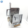 Golden And Chrome Zinc Alloy Large Panel Sliding Door Lock with Double Hook