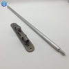 Silver Stainless Steel Concealed Heavy Duty Slide Bolt Lock with Aluminum Rod