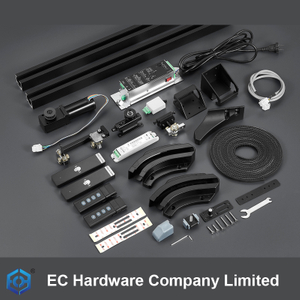 Electronic Flush Sliding Door System with Two-way Damper for Doors Up To 80kg