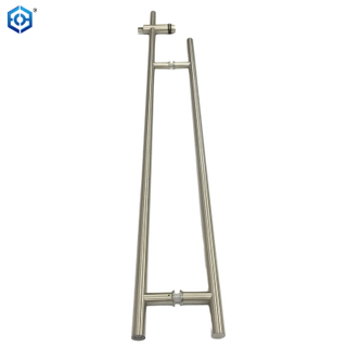 Brushed Stainless Steel 52-7/8" Designer Locking Ladder Pull Handle 