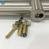 Stainless Steel Cylinder And Thumbturn Glass Door Pull Handle Locking Ladder Pull