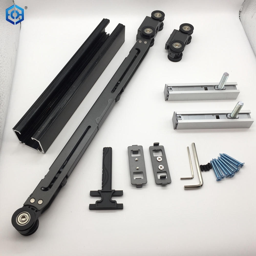 Metal And Plastic Soft Close Heavy Duty Sliding Door Roller for 60- 120kg Wooden Door