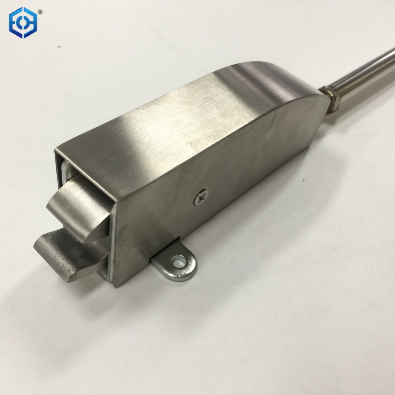 fire door push pad with lock