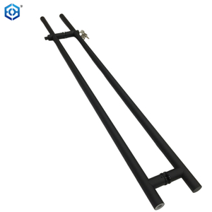 Black Wholesale Round Stainless Steel Glass Door Locking Pull Handle Lock