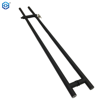 Black Wholesale Round Stainless Steel Glass Door Locking Pull Handle Lock