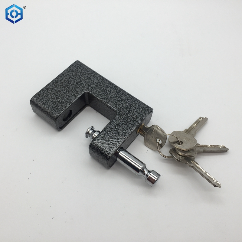 Black Heavy Duty Steel Square And Rectangle Type with 4 Keys Padlock