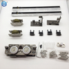 Hidden Wooden Door Ghost Track Hardware Sliding Slide Rail Kit with 80kg Load Capacity