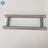 Durable Stainless Steel Glass Push Pull OEM Customized Round Pipe H Shape Glass Door Handle