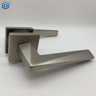 Satin Nickel Geometric Interlacing Zinc Alloy Door Handle