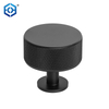 Popular Leather Chrome Zinc Handle Kitchen Furniture Door Knobs for Bedroom Cabinet
