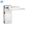 Stainless Steel Frameless Glass Door Lock with Handle And Keys Commercial Office Glass Partition Lever Patch Lock