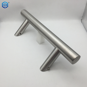 Stainless Steel 304 Offset Round Style Back To Back Glass Door Barn Door Push Pull Handle