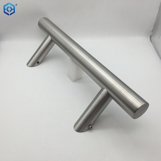 Stainless Steel 304 Offset Round Style Back To Back Glass Door Barn Door Push Pull Handle