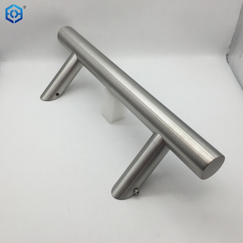Stainless Steel 304 Offset Round Style Back To Back Glass Door Barn Door Push Pull Handle